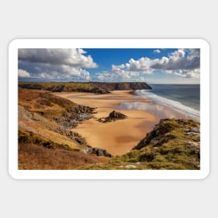 Three Cliffs Bay, Gower Sticker